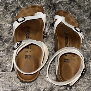 Birkenstock Yara White Ankle Strap